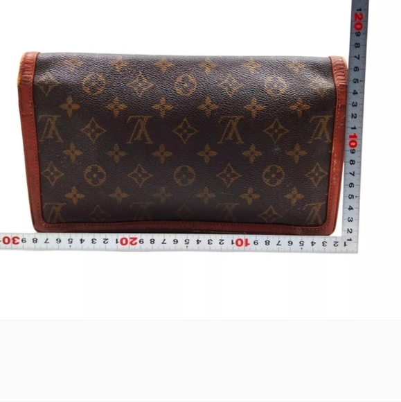 Price Drop!!! Authentic Louis Vuitton LV Cluch Pochette Dame GM Brown Monogram - Picture 2 of 14